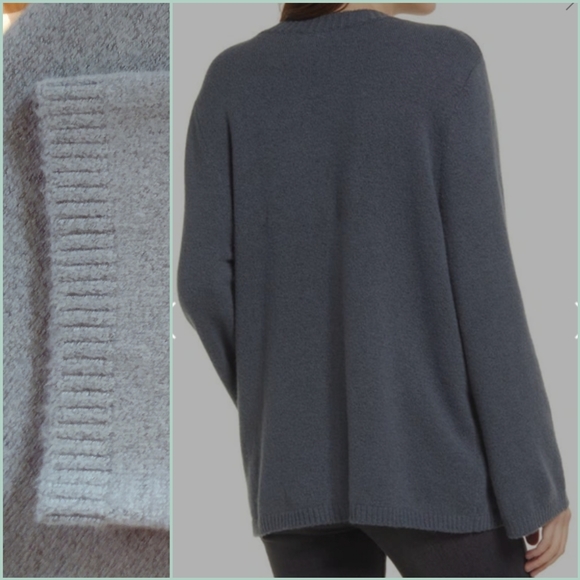 NWT Treasure & Bond Cozy Crew Neck Sweater Gray Turbulence L - Picture 4 of 4